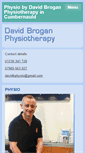 Mobile Screenshot of davidbroganphysiotherapy-cumbernauld.co.uk