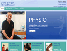 Tablet Screenshot of davidbroganphysiotherapy-cumbernauld.co.uk